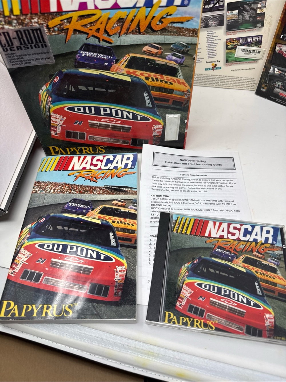 Nascar Racing 1,2 Drag Racing 2 Box Set with Multi-Color Race Car Covers - Picture 3 of 9